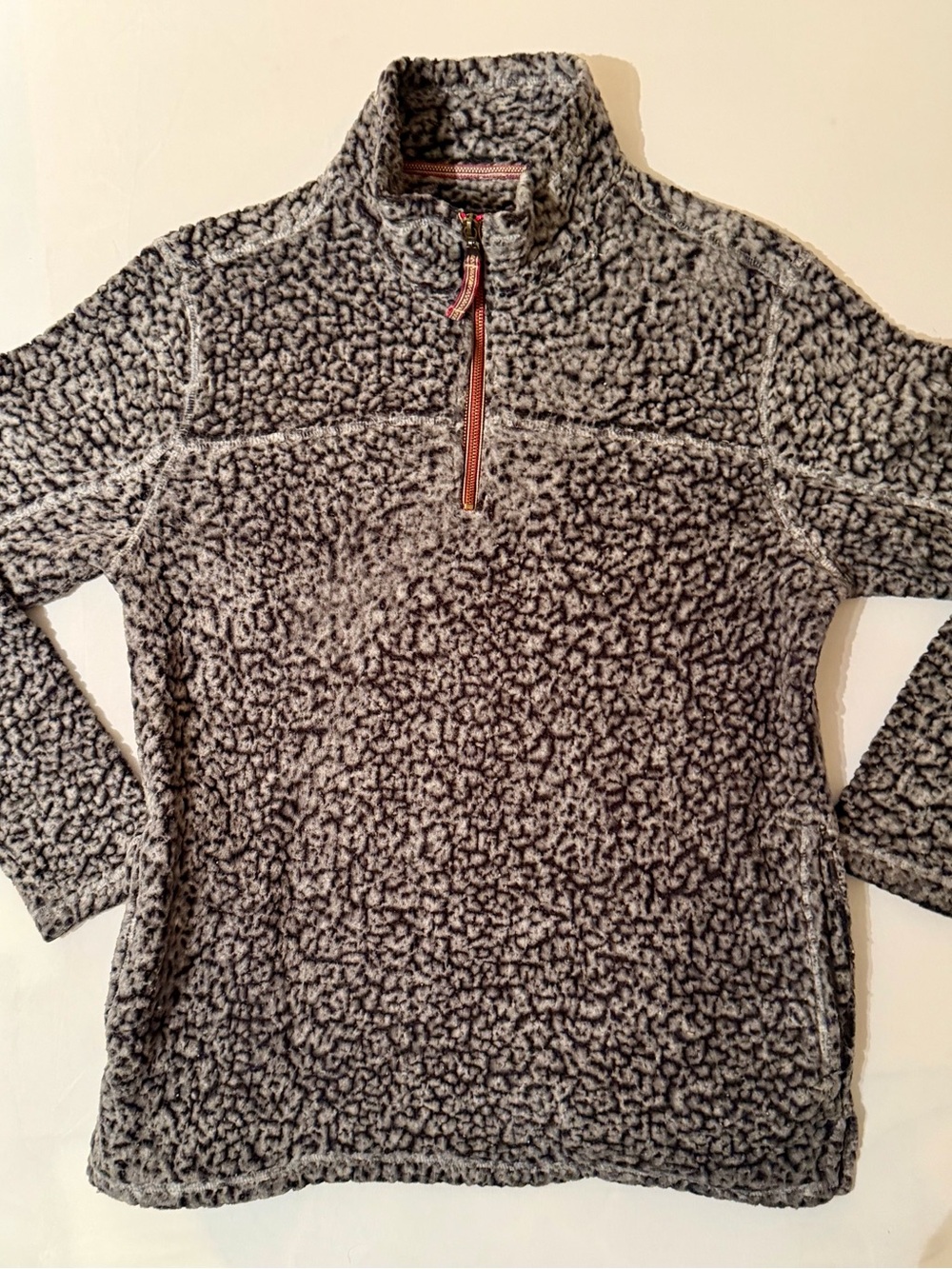 Alpine Sherpa Men’s L Large Quarter Zip Coat Pullover Sweater W/ Pockets